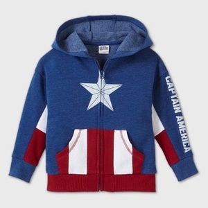 Toddler Marvel Captain America Hooded Sweatshirt